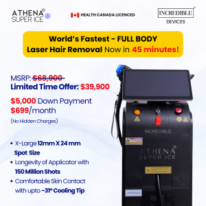 Press release image for INCREDIBLE Devices Launches ATHENA Super Ice Laser Hair Removal System Across Canada