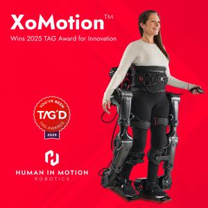 Press release image for Human in Motion Robotics’ XoMotion™ Wins Prestigious TAG Award for MedTech Innovation