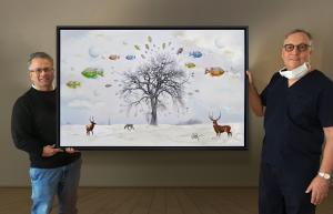 Press release image for Viraj Ponkshe’s Artwork Installs Hope at Sudbury’s Cancer Facility