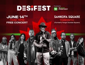 Press release image for DESIFEST 2025 Unveils Star-Studded Canadian Lineup, Amazon Music Collaboration, and $10,000 Giveaway from The Diamond