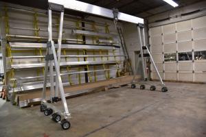 Press release image for Easily Moved Equipment Launches Pneumatic Caster for 6600R 3 Tonne Gantry Crane