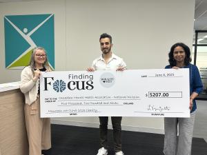 Press release image for Canadians Raise Over $5,200 for Canadian Mental Health With Mount Everest Climb and Cheque Ceremony in Toronto
