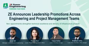 Press release image for ZE Power Engineering Announces Leadership Promotions Across Engineering and Project Management Teams