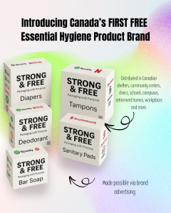 Press release image for Toronto-Based Social Enterprise Pioneers Ad-Funded Model to Distribute Free Hygiene Products in Canada