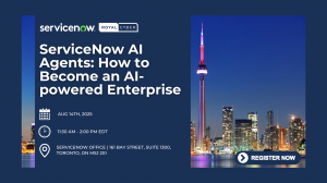 Press release image for Royal Cyber and ServiceNow Host An Executive Event in Toronto on the Rise of AI-Powered Enterprises