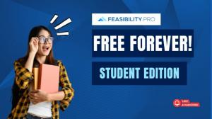 Press release image for Feasibility.Pro Launches Student Edition—100 % Free, Forever
