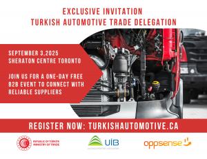 Press release image for Türkiye’s Automotive Trade Delegation Head to Toronto for Exclusive B2B Event