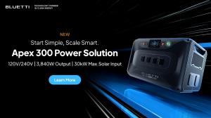 Press release image for BLUETTI Unveils Apex 300 Power Station in Canada as Demand for Backup Power and Off-Grid Solutions Rises