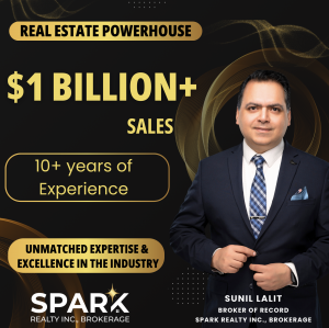 Press release image for Sunil Lalit, CEO of Spark Realty, Surpasses $1B in Sales as Brokerage Expands Across Canada and Florida