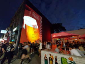 Press release image for Madri Transforms OssFest with Mural and Innovative Projection Media