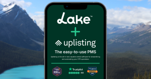 Press release image for Lake.com Partners with Uplisting to Transform Vacation Rental Management