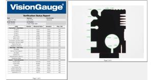 Press release image for New VisionGauge® Report Builder Automates Inspection/Measurement Report Generation for Quality Assurance & Traceability
