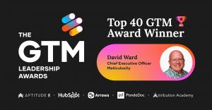 Press release image for Meticulosity CEO David Ward Wins 2025 GTM Leadership Award