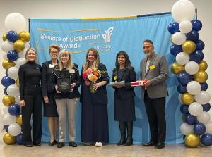 Press release image for AgeCare Honors Candace Plattor with Seniors of Distinction Award for Leadership
