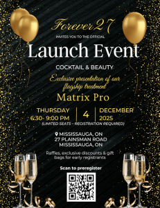 Press release image for Forever27 Hosts Exclusive Matrix Pro Launch Event in Mississauga