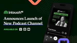 Press release image for Trust Takes the Mic with the Podcast series: ‘Trust Issues by WebPurify, an IntouchCX Company’