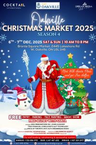 Press release image for Oakville Christmas Market 2025: Bringing Joy, Commerce, and Community Spirit to Bronte Village