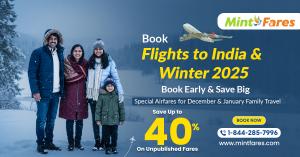 Press release image for Flights to India Winter 2025: Book Early & Save More with MintFares