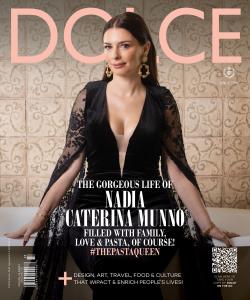 Press release image for Newly Released Fall 2025 Issue of Dolce Magazine Features The Pasta Queen, Nadia Caterina Munno, on the Cover