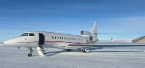 Press release image for ACASS-OPERATED FALCON 8X COMPLETES MAIDEN FLIGHT TO ANTARCTICA