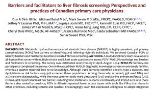 Press release image for New Study Reveals Major Gaps in Liver Fibrosis Screening Across Canada