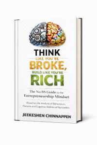 Press release image for Jeekeshen Chinnappen Announces Upcoming Book – Think Like You’re Broke and Build Like You’re Rich