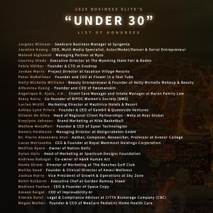 Press release image for Business Elite Awards Announces the 2025 ‘Under 30’ Honorees, Recognizing Rising Leaders Shaping the Future of Business