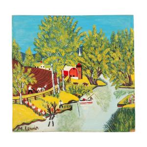 Press release image for Miller & Miller’s February 12 Post-War Folk Art Auction Features Paintings by Maud Lewis, Ted Harrison, and Joe Norris
