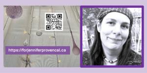 Press release image for ONE YEAR LATER: 100 MILE HOUSE COMMUNITY SHINES  PURPLE LIGHTS FOR MISSING WOMAN JENNIFER PROVENCAL