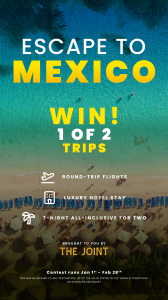 Press release image for Winnipeg’s Local Hotspot Sends Fans on a Luxury Mexico Escape