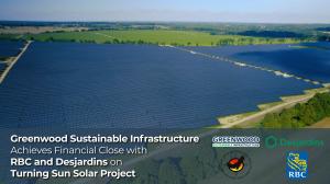 Press release image for GSI Achieves Financial Close on $200 million Facility for its 100 MWac Turning Sun Solar Project