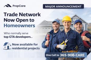 Press release image for Real Estate Slowdown Opens Door for PropCare to Bring Commercial-Grade Contractors to GTA Homeowners