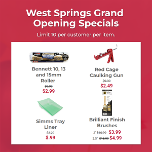 Press release image for West Springs Paint and Design Opens in Southwest Calgary