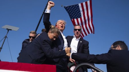 Images of Trump bleeding after the rally shooting have become famous and are even being sold on T-shirts.